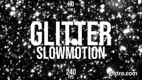 VideoHive Black White Glitter Slow Motion 23418150