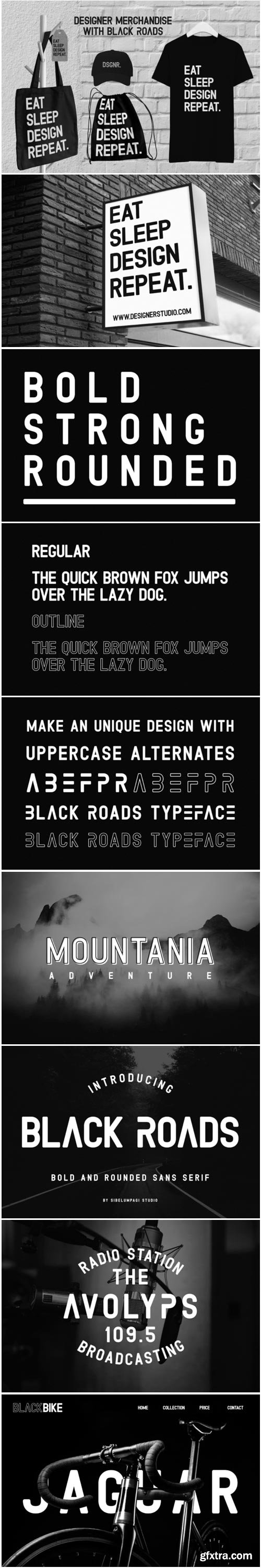 Black Roads Font