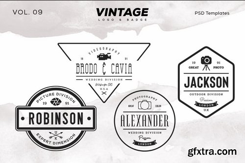 Vintage Logo & Badge Vol. 9