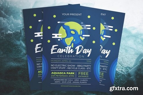 Earth Day Party Flyer
