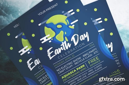 Earth Day Party Flyer