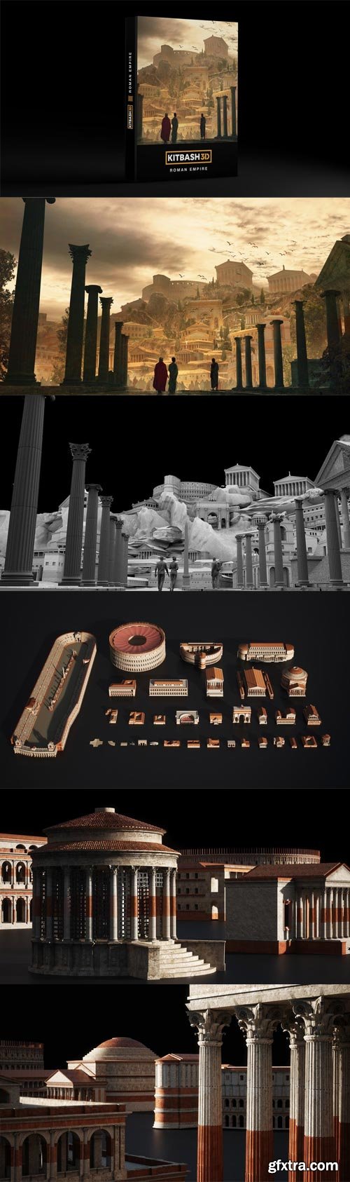 Kitbash3D - ROMAN EMPIRE $200