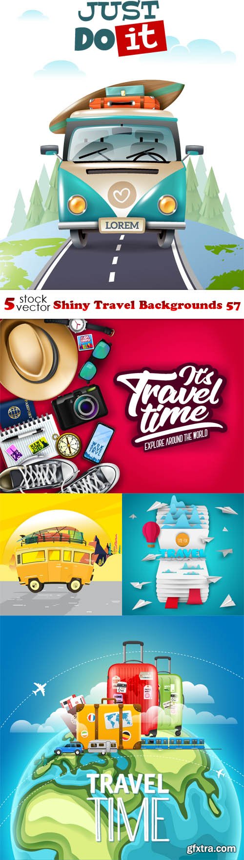 Vectors - Shiny Travel Backgrounds 57