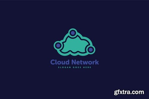 Cloud Network Logo Template