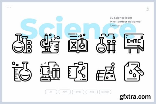 30 Science Icons