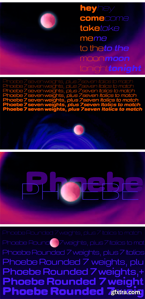 Phoebe Rounded Font Family