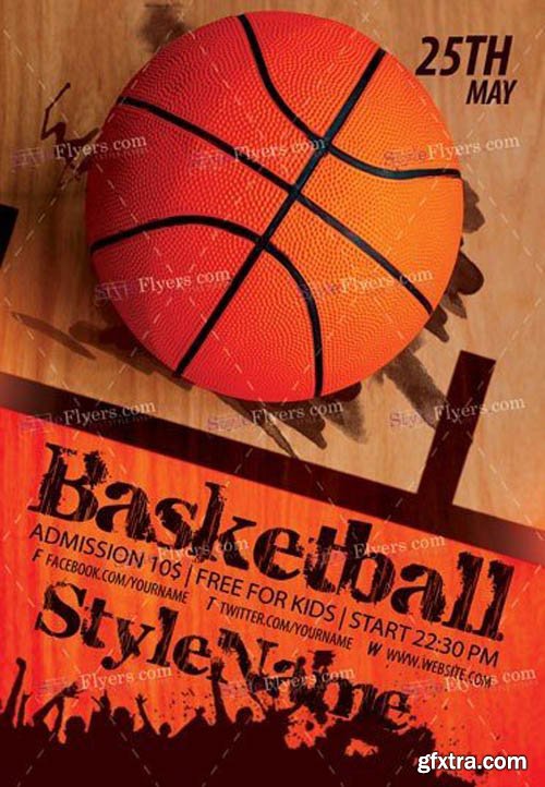 Basketball Flyer V5 2019 PSD Template