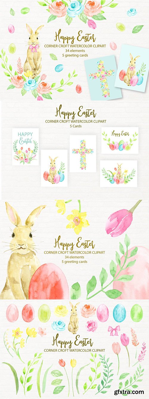 Happy Easter Cards and Illustration