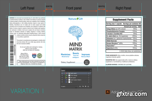 Dietary Supplement Label Template