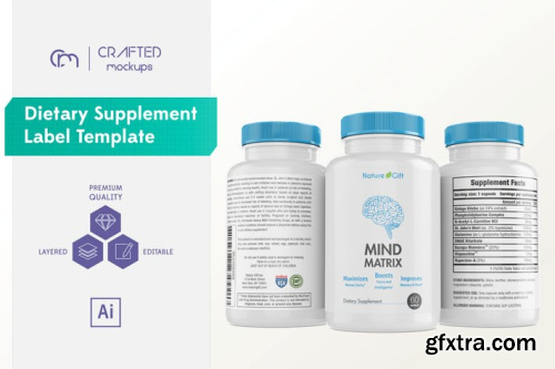 Dietary Supplement Label Template