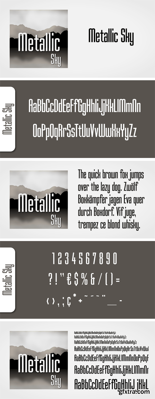 Metallic Sky Font