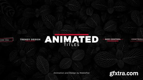 VideoHive Animated Titles Pack 21923349