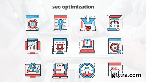 Videohive Seo Optimization – Thin Line Icons 23454898