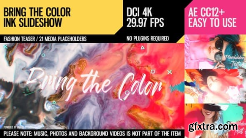 Videohive Bring the Color (4K Ink Slideshow) 23325280