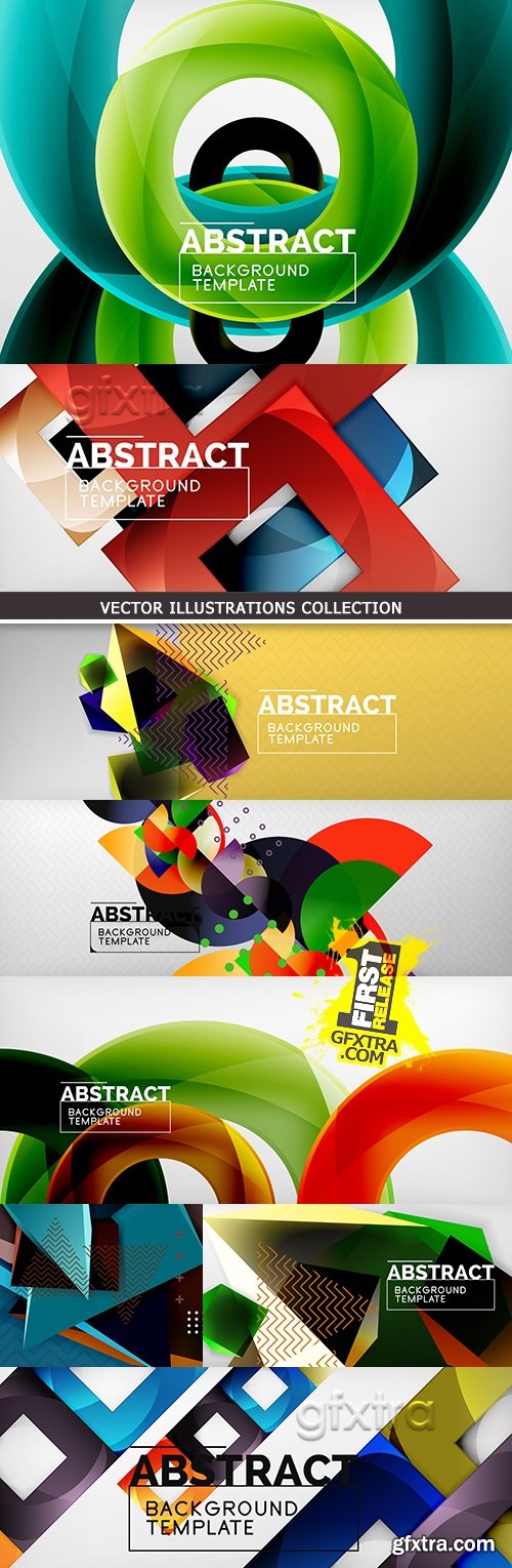 Dynamic abstract geometrical background gradient