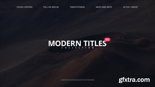 Videohive 50 Modern Titles 17047191