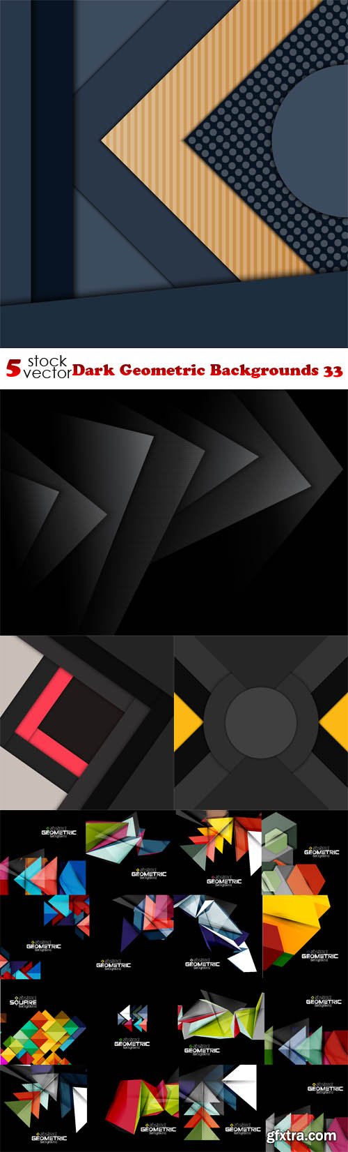 Vectors - Dark Geometric Backgrounds 33