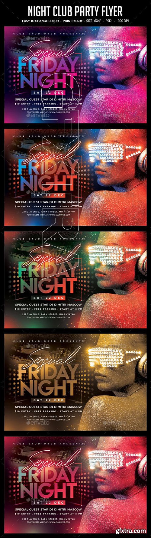 GraphicRiver - Night Club Party Flyer 23361972