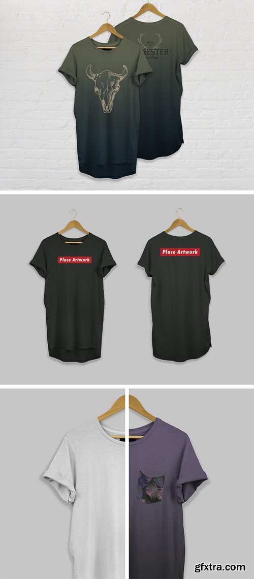 Pocket T-Shirt PSD Mockups