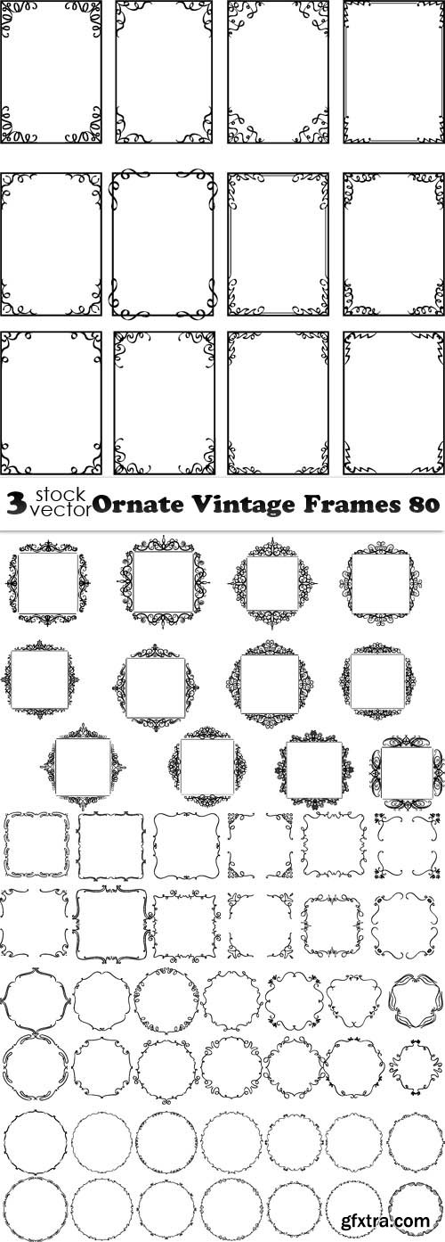 Vectors - Ornate Vintage Frames 80