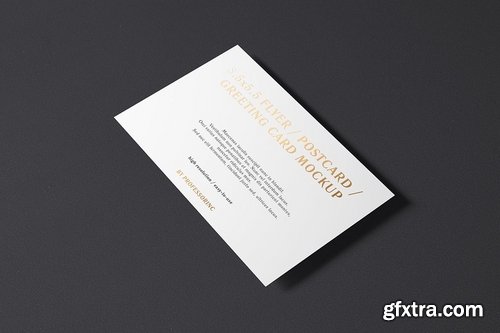 8.5x5.5 Flyer Postcard Greeting Card Mockup