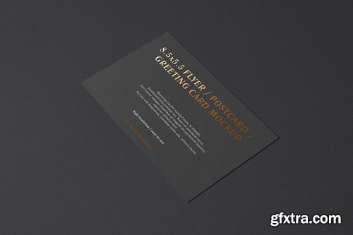 8.5x5.5 Flyer Postcard Greeting Card Mockup