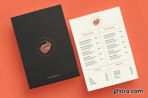 Restaurant Menu + logo