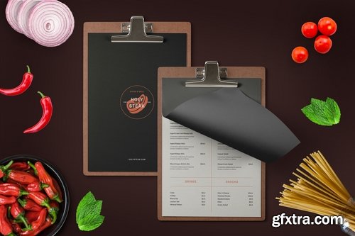 Restaurant Menu + logo