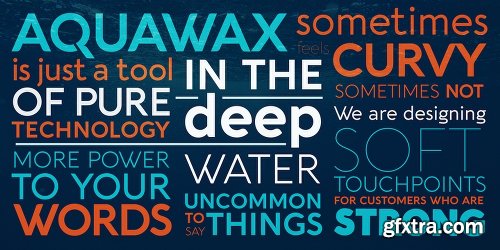 Aquawax Pro Font Family - 27 Fonts