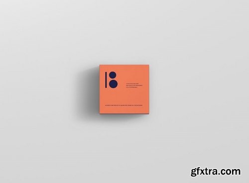 Business Card Mockup Stack Square