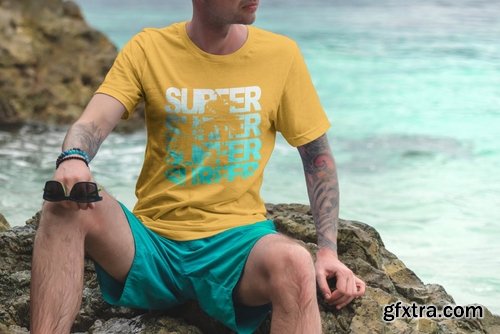 T-Shirt Mockup Vacation Edition Vol. 4