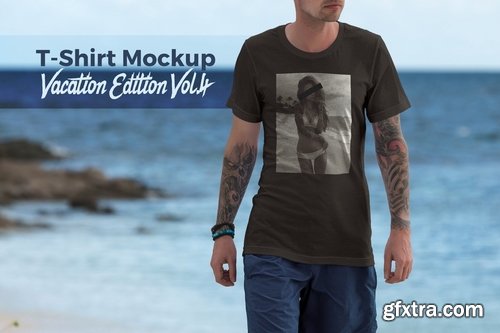 T-Shirt Mockup Vacation Edition Vol. 4