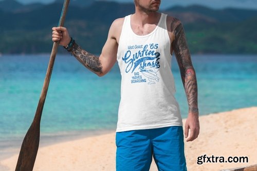 T-Shirt Mockup Vacation Edition Vol. 5