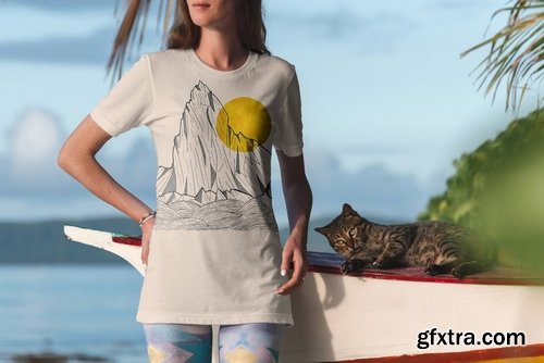 T-Shirt Mockup Vacation Edition Vol. 5