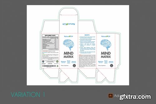 Dietary Supplement Box Template