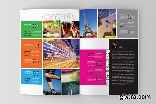 Profesional Indesign Magazine Template