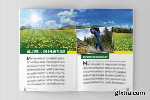 Profesional Indesign Magazine Template