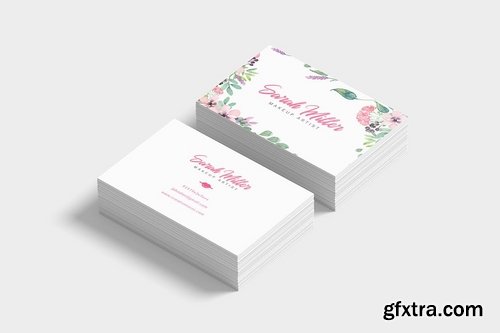 Floral Minimalist Business Card Template