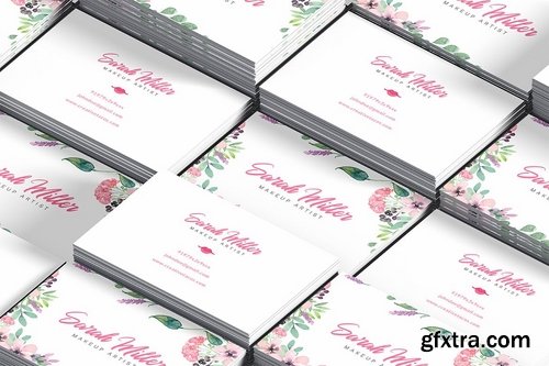 Floral Minimalist Business Card Template