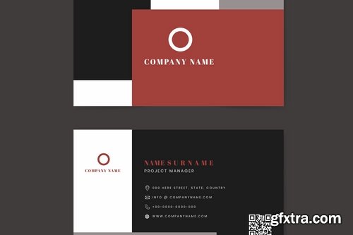 Business name card design template