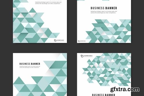 Business banner abstract design templates