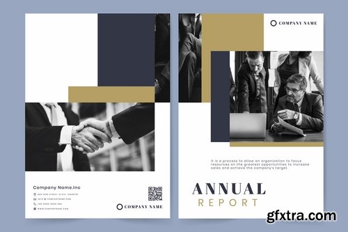 Professional business annual report template