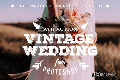 Vintage Wedding Action for Photoshop