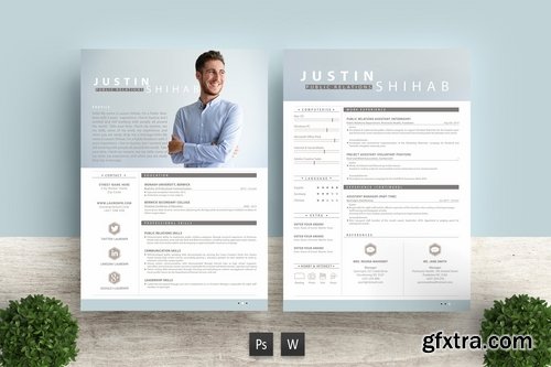 Professional Resume Cover Letter and Invioce Templates Pack