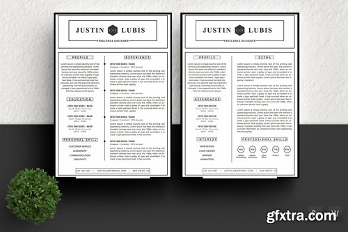 Professional Resume Cover Letter and Invioce Templates Pack