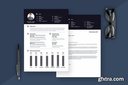 Professional Resume Cover Letter and Invioce Templates Pack