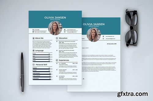 Professional Resume Cover Letter and Invioce Templates Pack