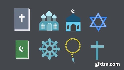 MotionArray Religion Icons Pack 196474