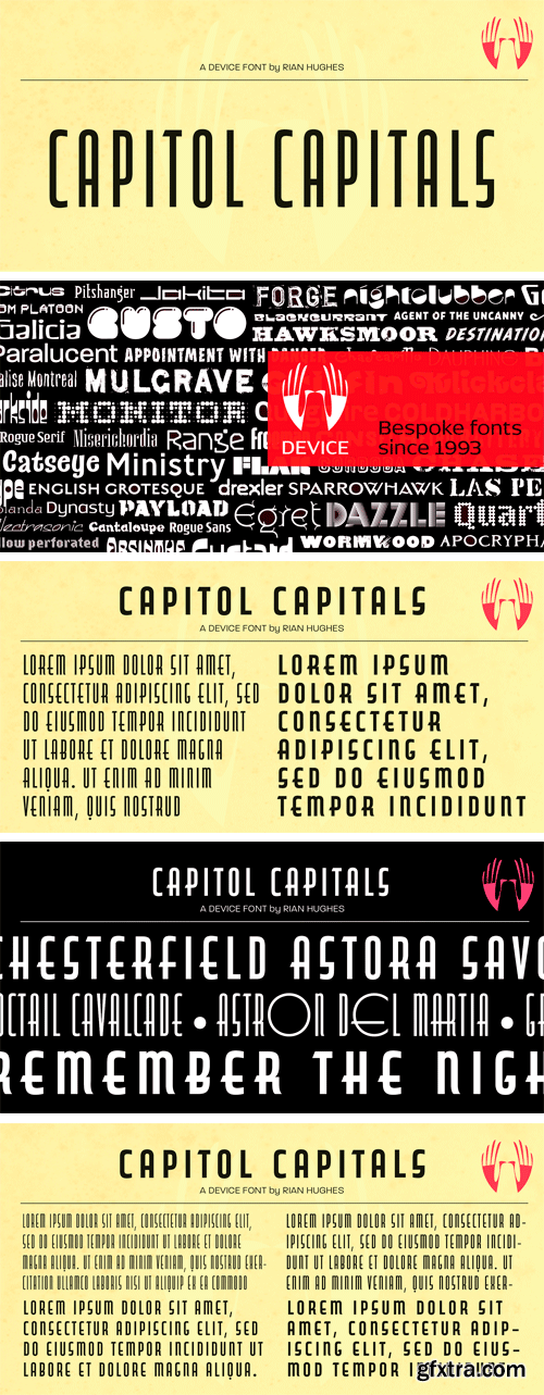 Capitol Capitals Font Family