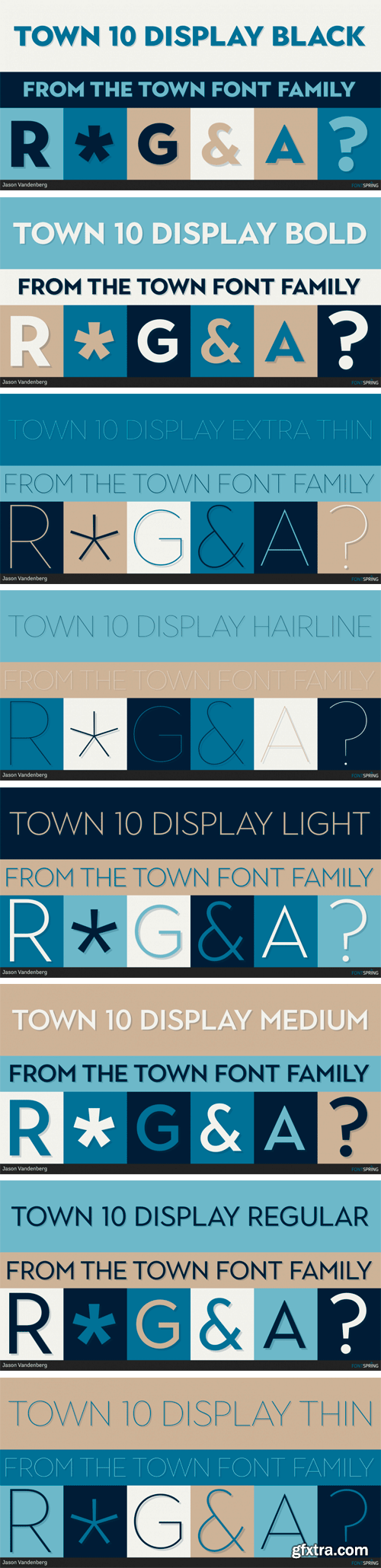 Town 10 Display Font Family